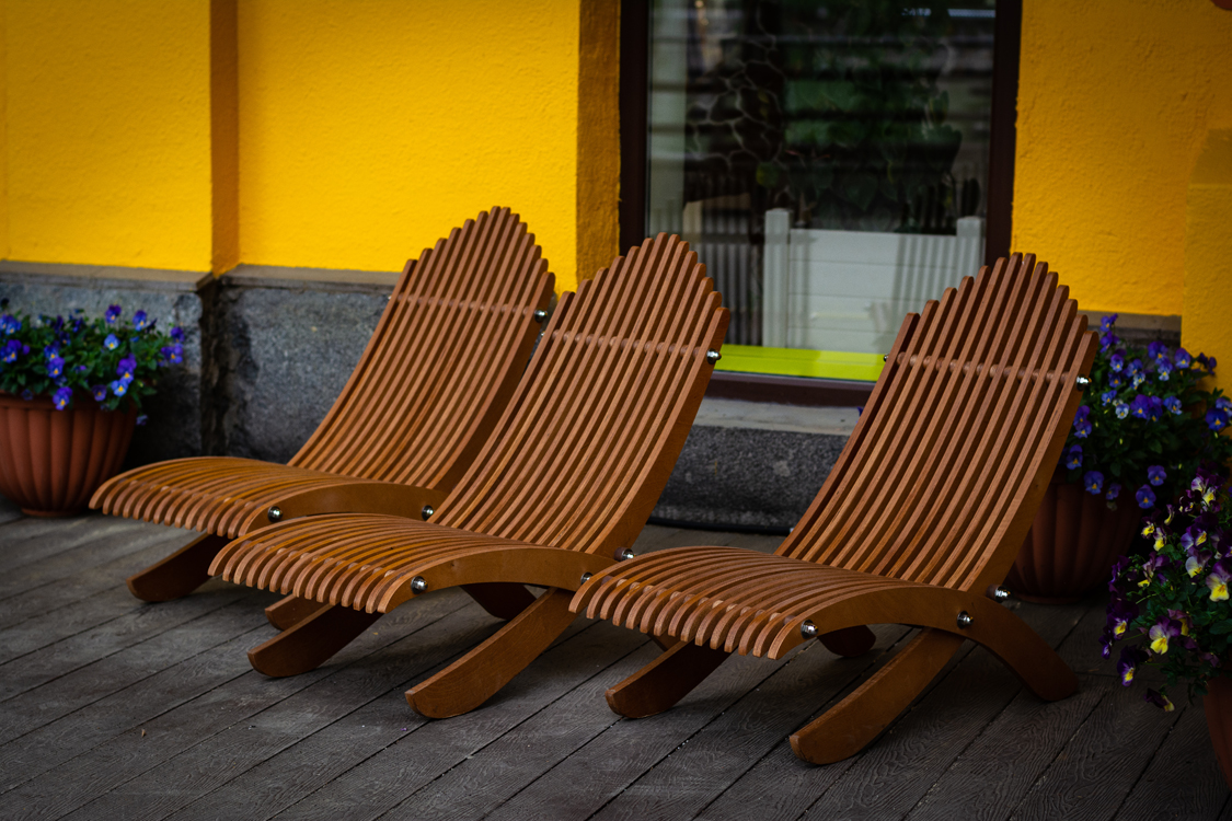 Шезлонги в Московском Зоопарке